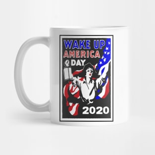 Wake Up America Woke Protest Resist Feminist Revolution 2020 Election Democrat Republican Vote Mug